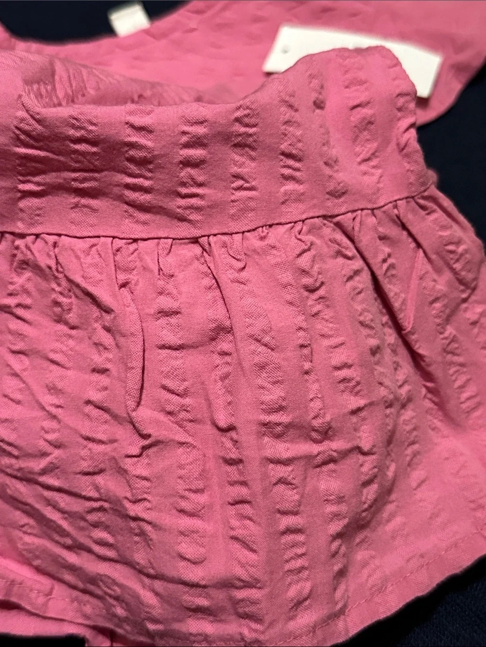 GAP Hot Pink Flutter Peplum Blouse